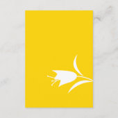 CARTE D'ACCOMPAGNEMENT MOD JAUNE MARIAGE TULIP (Dos)