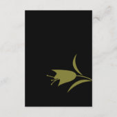 CARTE D'ACCOMPAGNEMENT MOD PEACH & OLIVE TULIP MARIAGE (Dos)