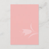 CARTE D'ACCOMPAGNEMENT MOD PINK TULIP MARIAGE (Dos)