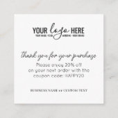 Carte D'accompagnement Mode d'emploi élégant pour bijoux Logo d'affaires (Dos)