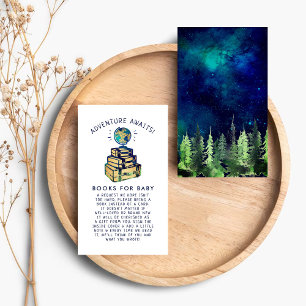 Carte D'accompagnement Modern Adventure Travel Globe Baby shower Book