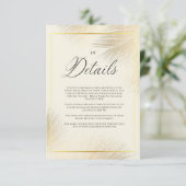 Carte D'accompagnement Modern Beach Coastal Frame Wedding   (Debout devant)