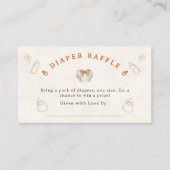Carte D'accompagnement Modern Beer Diaper Raffle Baby Shower (Devant)