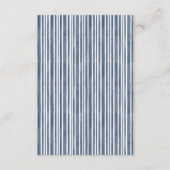 Carte D'accompagnement Modern Blue Wedding Wishing Well (Dos)