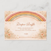 Carte D'accompagnement Modern Boho Rainbow Diapper Raffle (Devant)