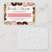 Carte D'accompagnement Modern Donuts & Diapers Baby Shower Sprinkl Tirage (Devant / Derrière)