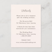 Carte D'accompagnement Modern Earthy Neutral Wedding (Devant)