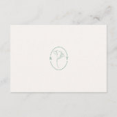 Carte D'accompagnement Modern Emerald Wedding Website Enclosure Card (Dos)