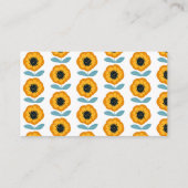 Carte D'accompagnement Modern Floral Baby Shower Diaper Raffle (Dos)