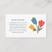 Carte D'accompagnement Modern Floral Books for Baby (Devant)