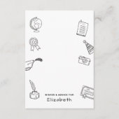Carte D'accompagnement  Modern Hand Drawn Chic Graduate Enclosure Card (Devant)