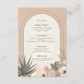 Carte D'accompagnement Modern Luxury Botanical Elegant Wedding (Devant)