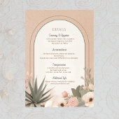 Carte D'accompagnement Modern Luxury Botanical Elegant Wedding