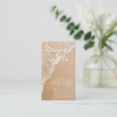 Carte D'accompagnement Modern Minimal Diaper Raffle Beach Baby Shower (Debout devant)