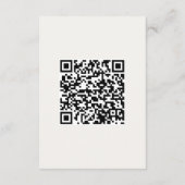 Carte D'accompagnement Modern Minimalist Cream & Black Script Wedding  (Dos)