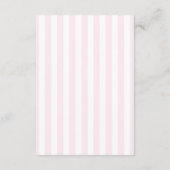 Carte D'accompagnement Modern Minimalist Red Pink Stripes Wedding Details (Dos)