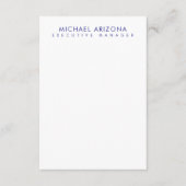 Carte D'accompagnement Modern Minimalist Simple Plain Own Name (Devant)