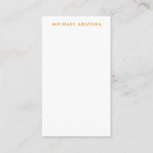Carte D'accompagnement Modern Minimalist Simple Plain Own Name (Devant)
