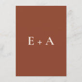 Carte D'accompagnement Modern Moody Wedding Enclosure Card (Dos)