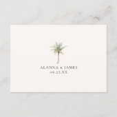 Carte D'accompagnement Modern Neutral QR Code Wedding Details & RSVP (Dos)