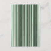 Carte D'accompagnement Modern Olive Green Bachelorette Weekend Details (Dos)