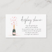 Carte D'accompagnement Modern Petals Prosecco Présentation de Mariage (Devant)