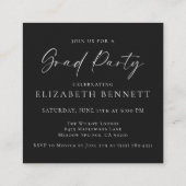 Carte D'accompagnement Modern Photo Graduation Party (Dos)