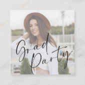 Carte D'accompagnement Modern Photo Graduation Party (Devant)
