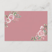 Carte D'accompagnement Modern Pink Roses Details Graduation (Dos)