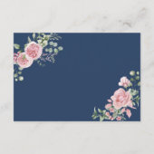 Carte D'accompagnement Modern Pink Roses QR-code Details Graduation (Dos)