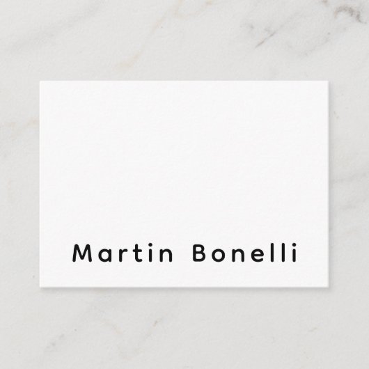 Carte D'accompagnement Modern Professional PlainCustom Own Name (Devant)