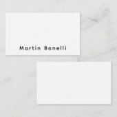 Carte D'accompagnement Modern Professional PlainCustom Own Name (Devant / Derrière)