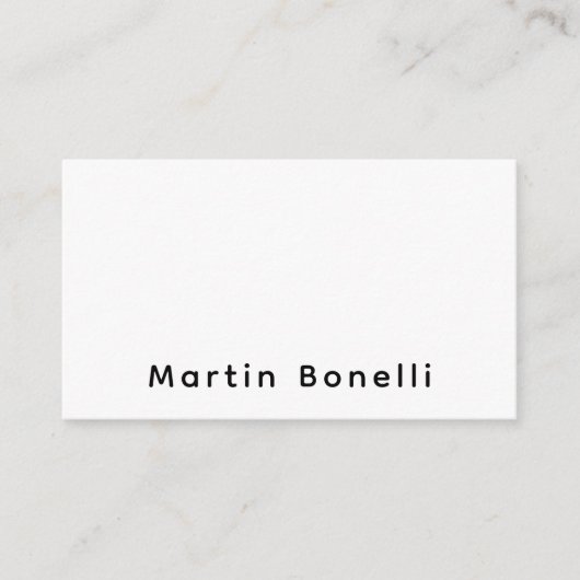 Carte D'accompagnement Modern Professional PlainCustom Own Name (Devant)