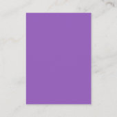 Carte D'accompagnement Modern Purple Line Art Flo QR Code Wedding Website (Dos)