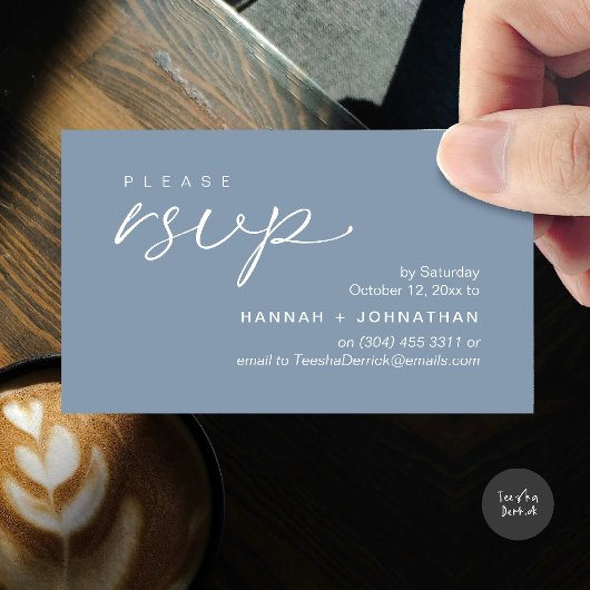 Carte D'accompagnement Modern Romantic Wedding Invites RSVP Reminder Card
