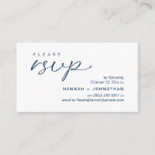 Carte D'accompagnement Modern Romantic Wedding Invites RSVP Reminder Card (Devant)