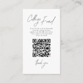 Carte D'accompagnement Modern Script Photo Graduation College Fund (Dos)