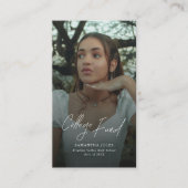 Carte D'accompagnement Modern Script Photo Graduation College Fund (Devant)