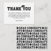 Carte D'accompagnement Modern Senior Baseball Player Thank You (Devant / Derrière)