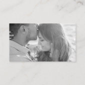 Carte D'accompagnement Modern Simple Photo Black QR Code Site Web Mariage (Dos)