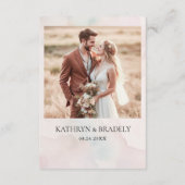 Carte D'accompagnement Modern White Burgundy Flowers QR Code Details (Dos)