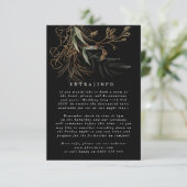 Carte D'accompagnement MODERNE ABSTRAIT Eucalyptus ONYX INFO (Debout devant)