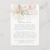 Carte D'accompagnement MODERNE ABSTRAITE Botanique Eucalyptus Vert INFO (Devant)