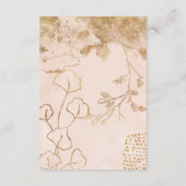 Carte D'accompagnement MODERNE ABSTRAITE Botanique Eucalyptus Vert INFO (Dos)