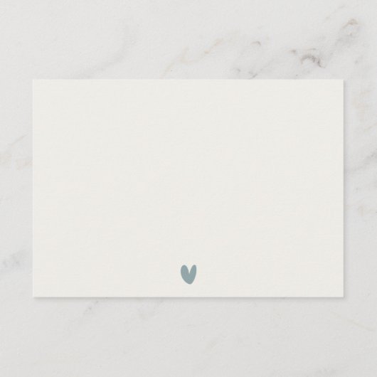 CARTE D'ACCOMPAGNEMENT MODERNE AQUA DUSKY BLUE GOLD AGATE MARIAGE RSVP EN (Dos)