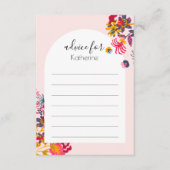 Carte D'accompagnement Moderne Boho Arc Rose Floral Graduation (Devant)