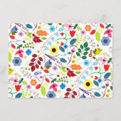 Carte D'accompagnement Moderne Boho Chic Floral Mariage Détails (Dos)