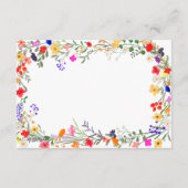 Carte D'accompagnement Moderne chic boho fleurs sauvages conseils de grad (Dos)