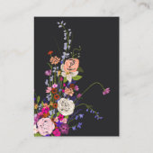 Carte D'accompagnement Moderne chic fleurs sauvages script de la graduati (Dos)