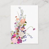 Carte D'accompagnement Moderne chic fleurs sauvages script de la graduati (Dos)